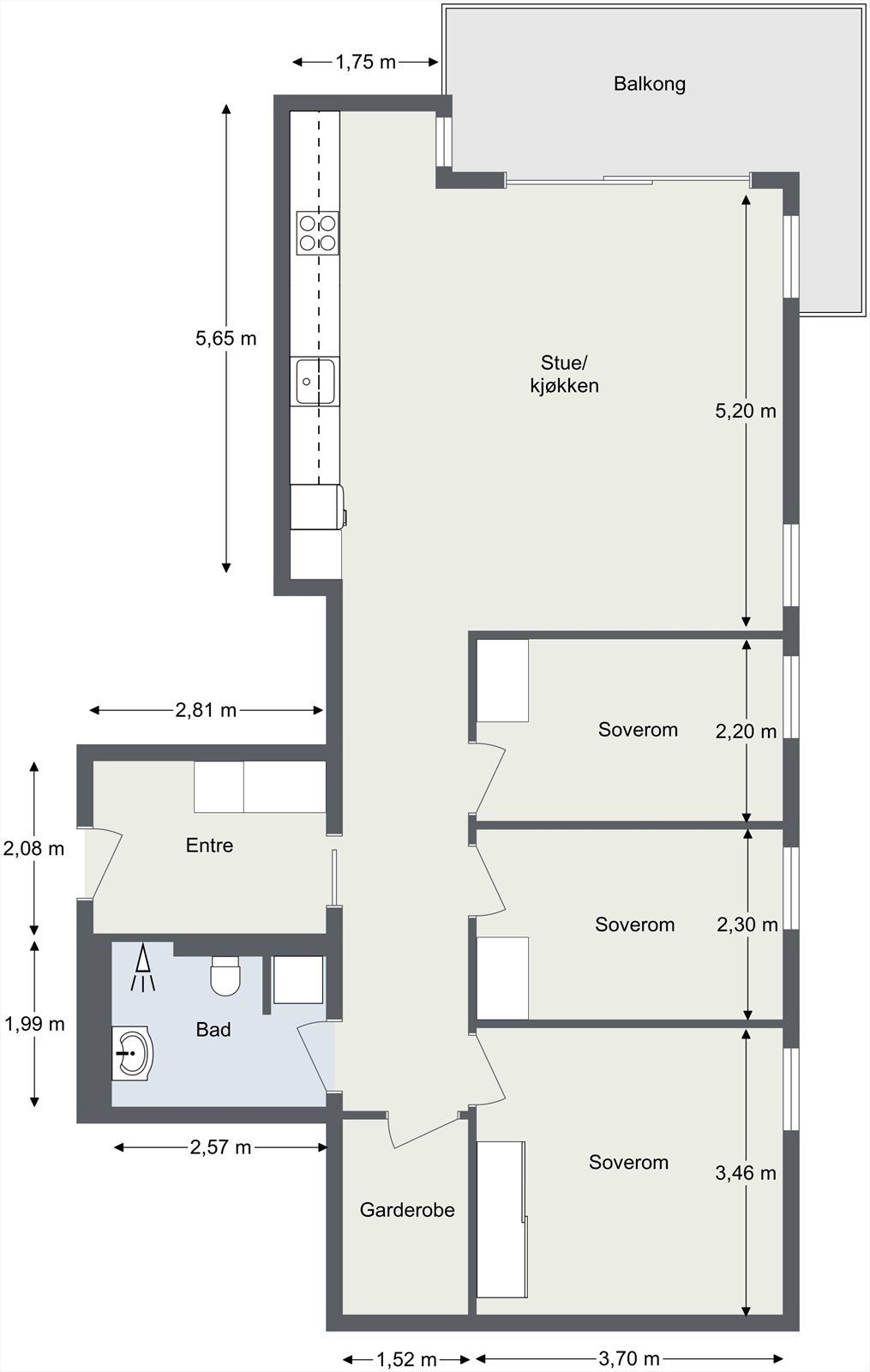 Plantegning. Galleribilde