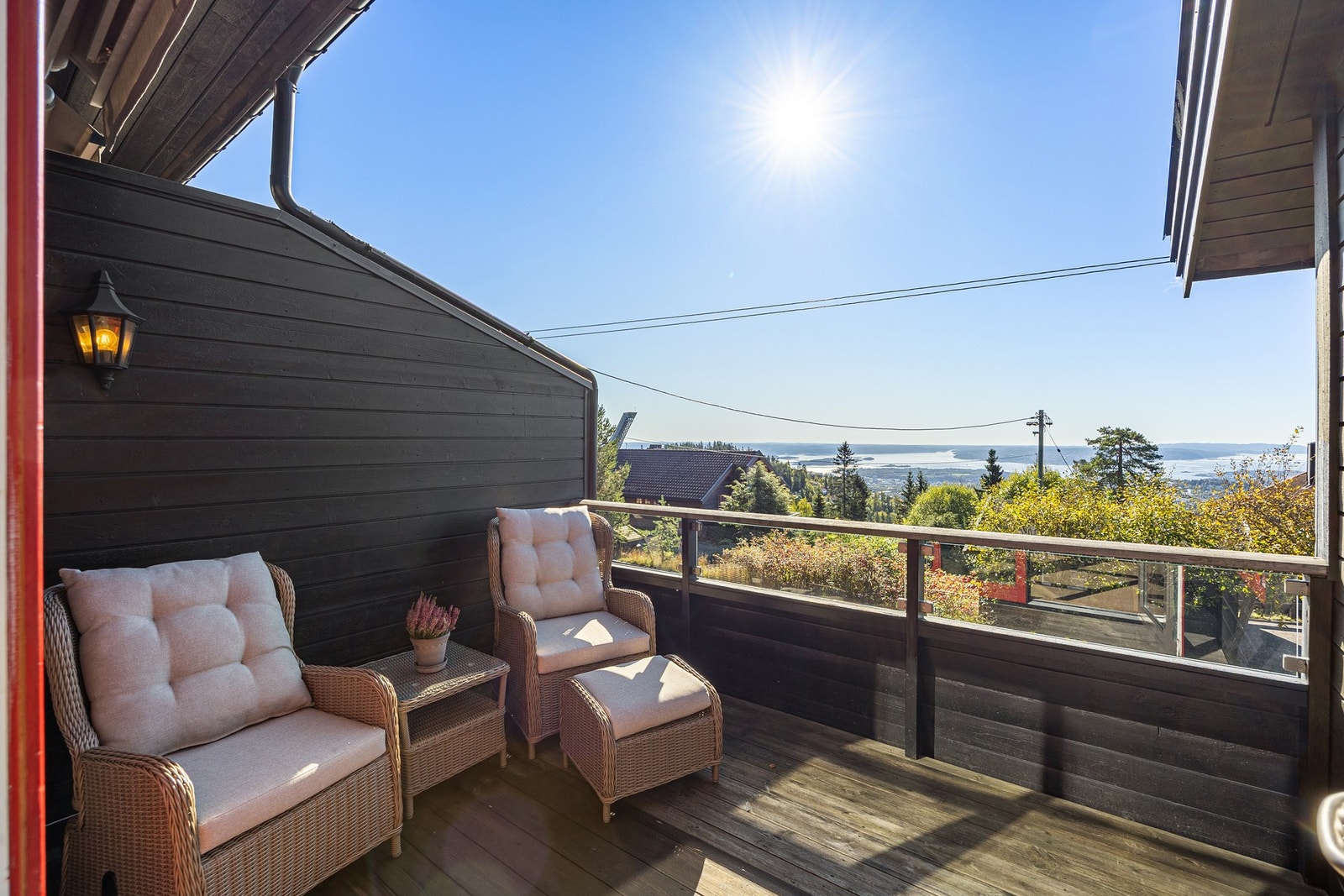 Her kan man nyte flotte solforhold fra tidlig til sent. Galleribilde