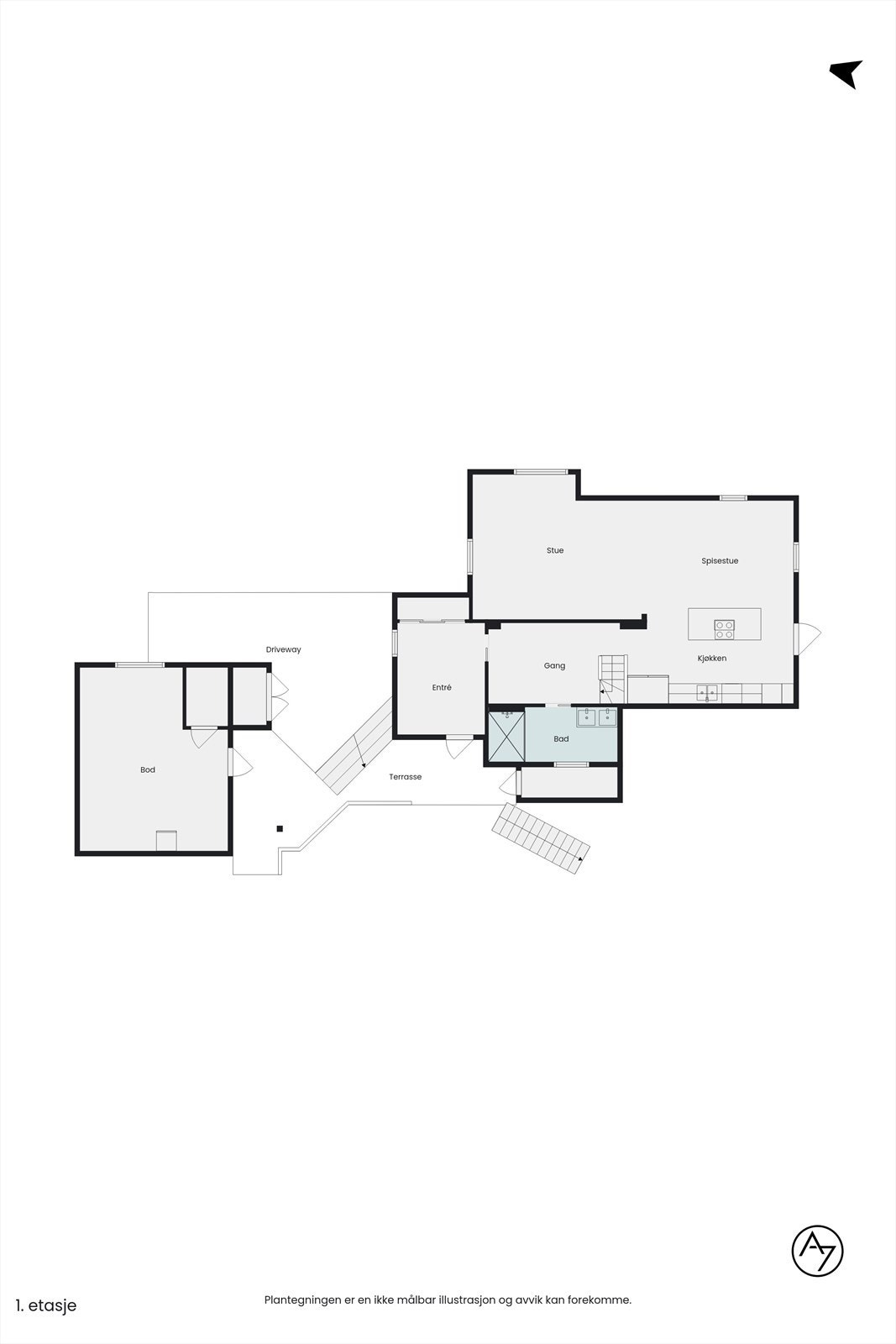 Plantegning - 1. etasje Galleribilde