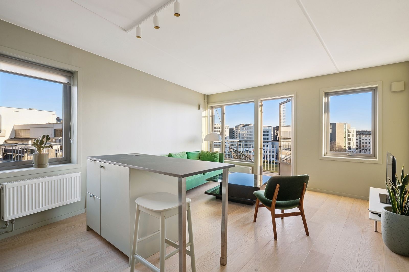 Velkommen til Sagveien 7 - Moderne 2-roms hjørneleilighet med balkong - Ledig til leie for ca et år Galleribilde