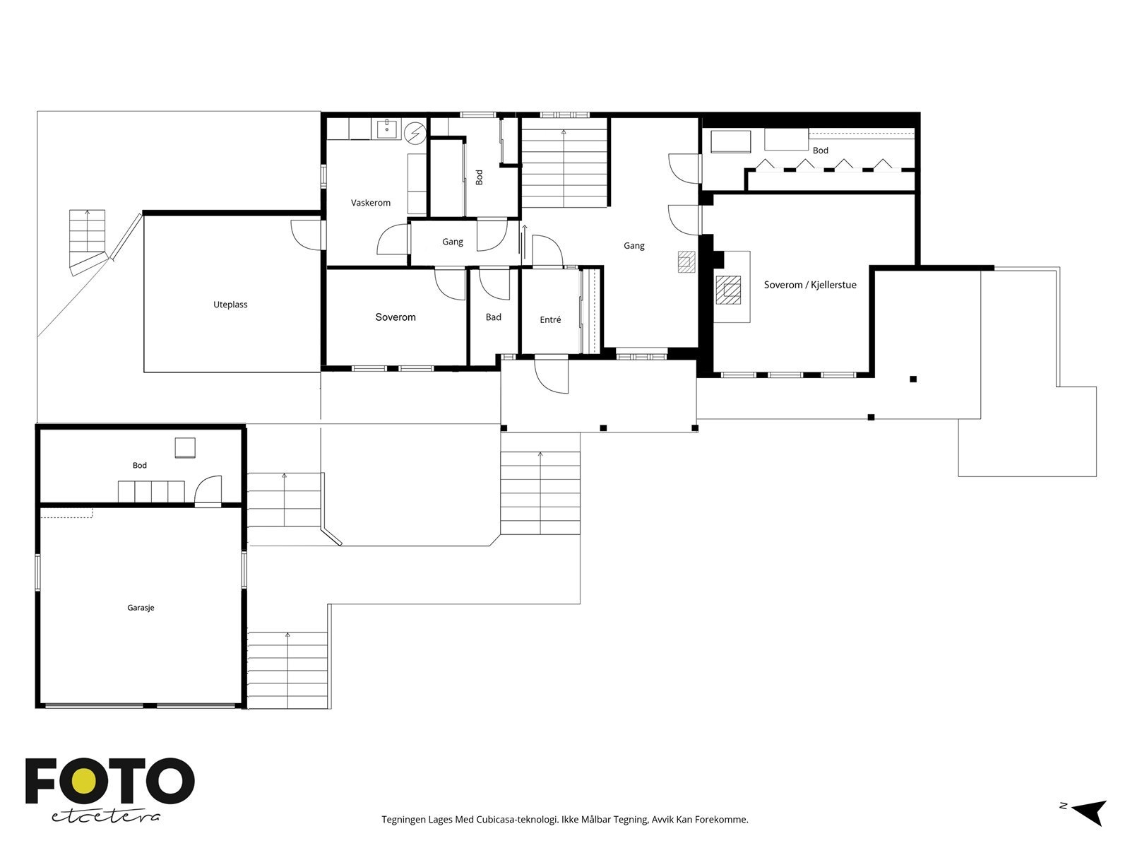 Stenbruddveien 1B - underetasje. Veiledende planskisse- ikke målbar Galleribilde