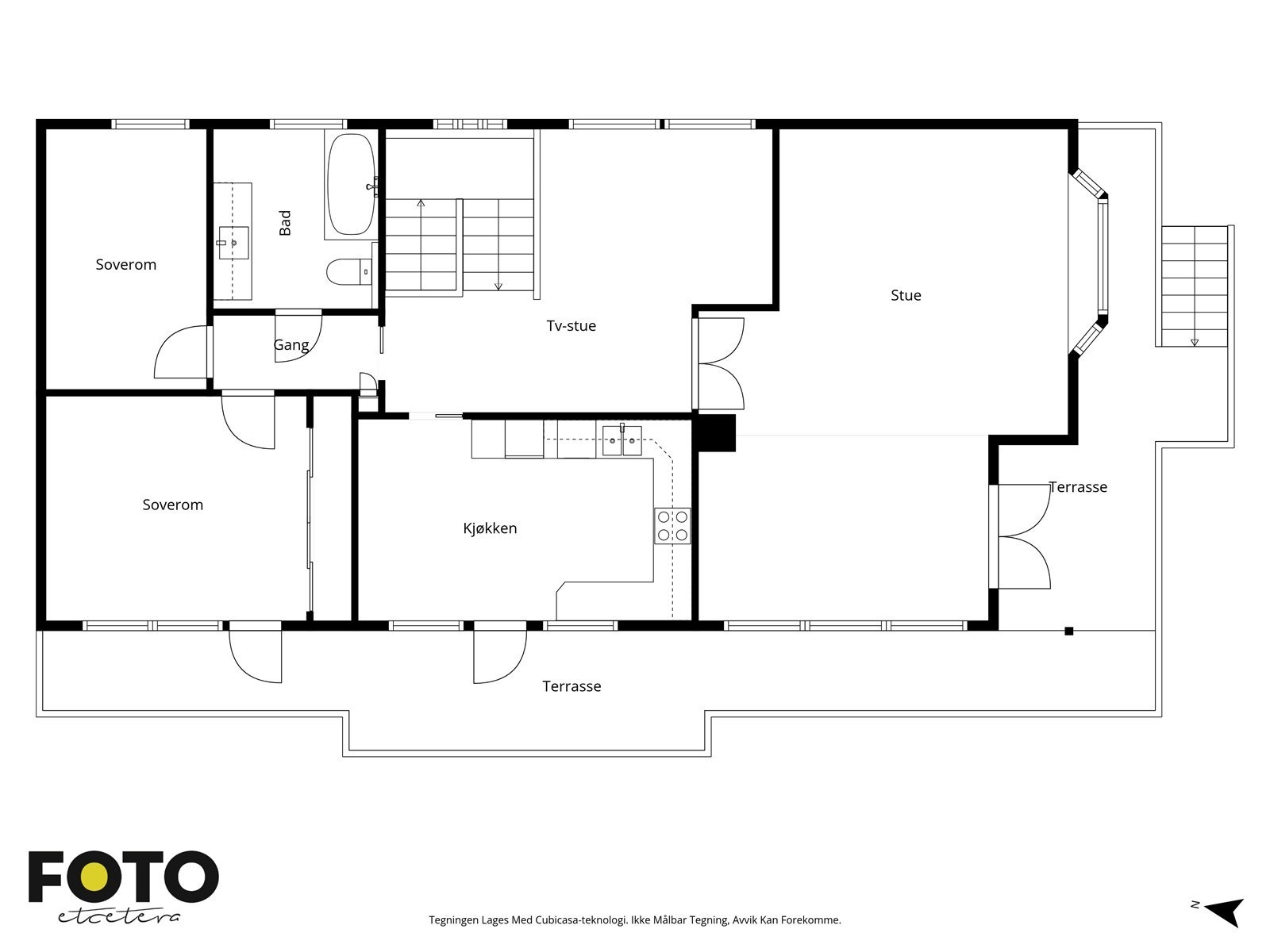 Stenbruddveien 1B - 1. etasje. Veiledende planskisse - ikke målbar Galleribilde