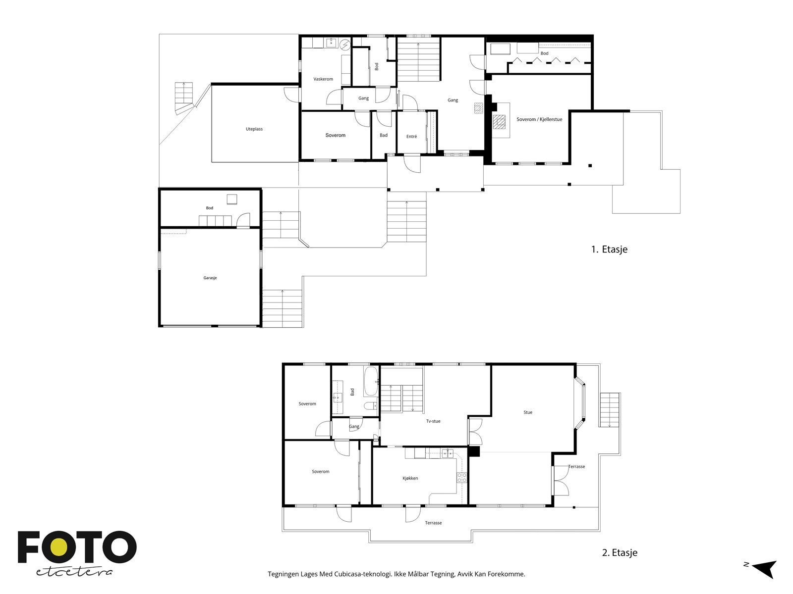 Stenbruddveien 1B - alle etasjer. Veiledende planskisse - ikke målbar Galleribilde