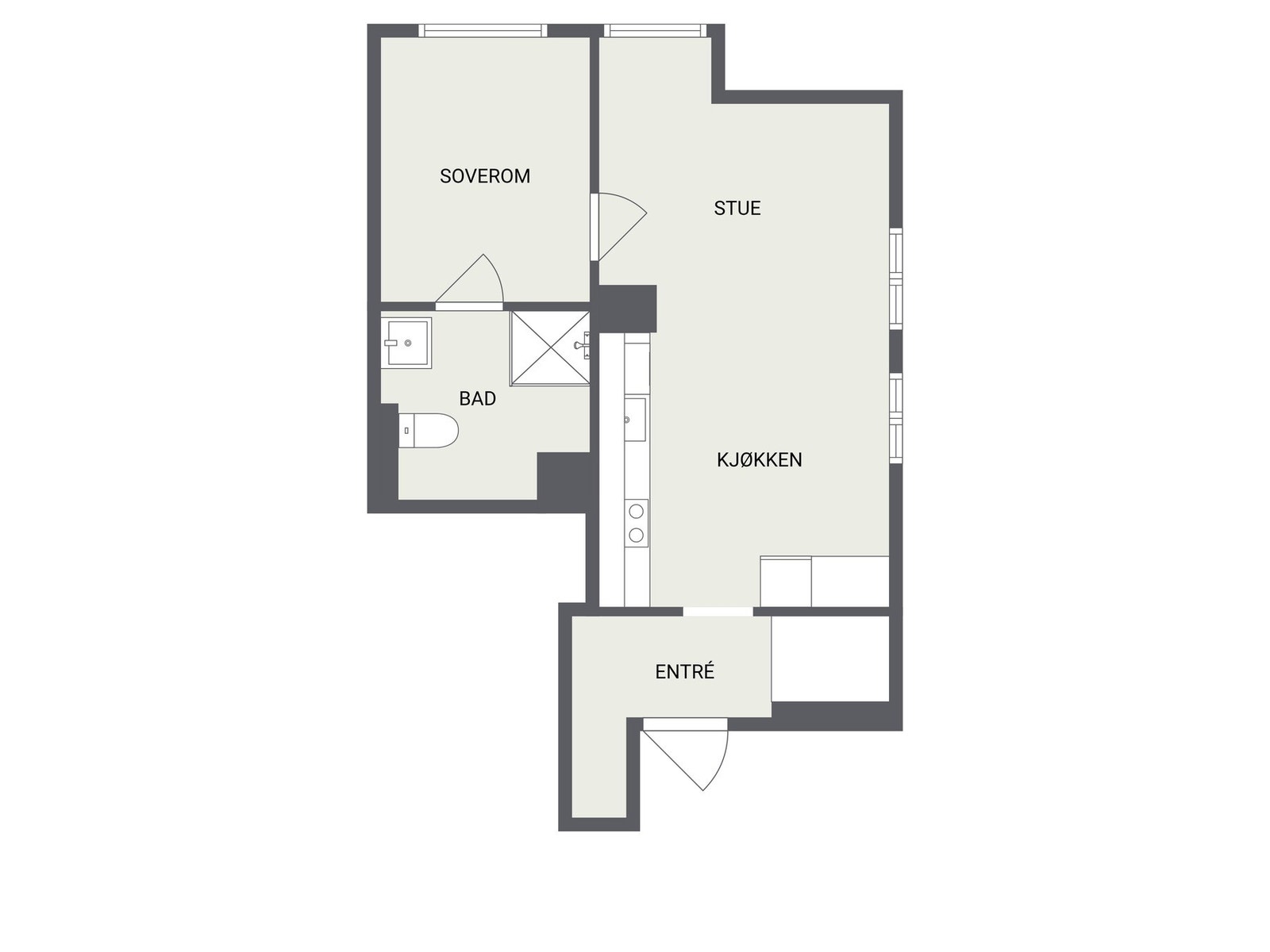 Plantegning Galleribilde