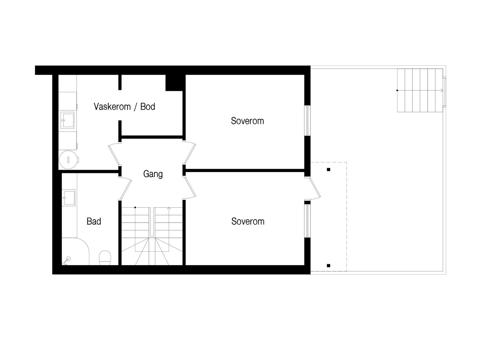 Plantegning u.etasje. Galleribilde