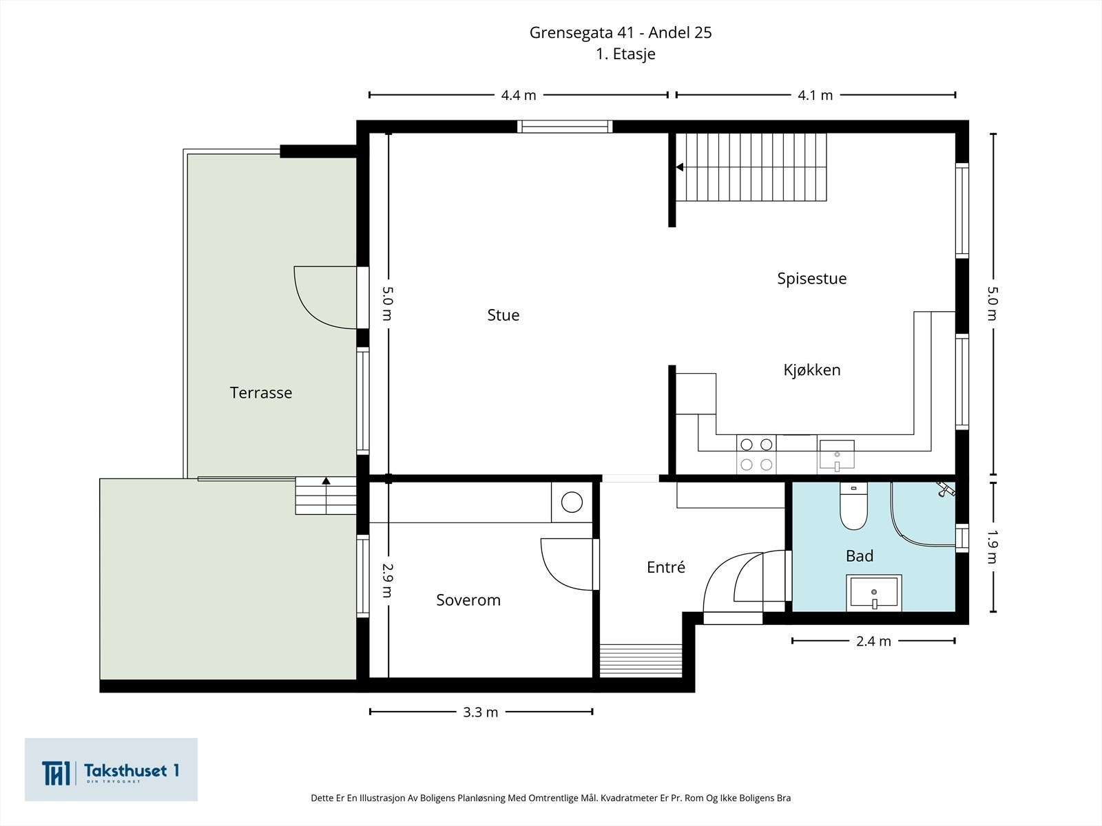 Plantegning 1. etasje. Galleribilde