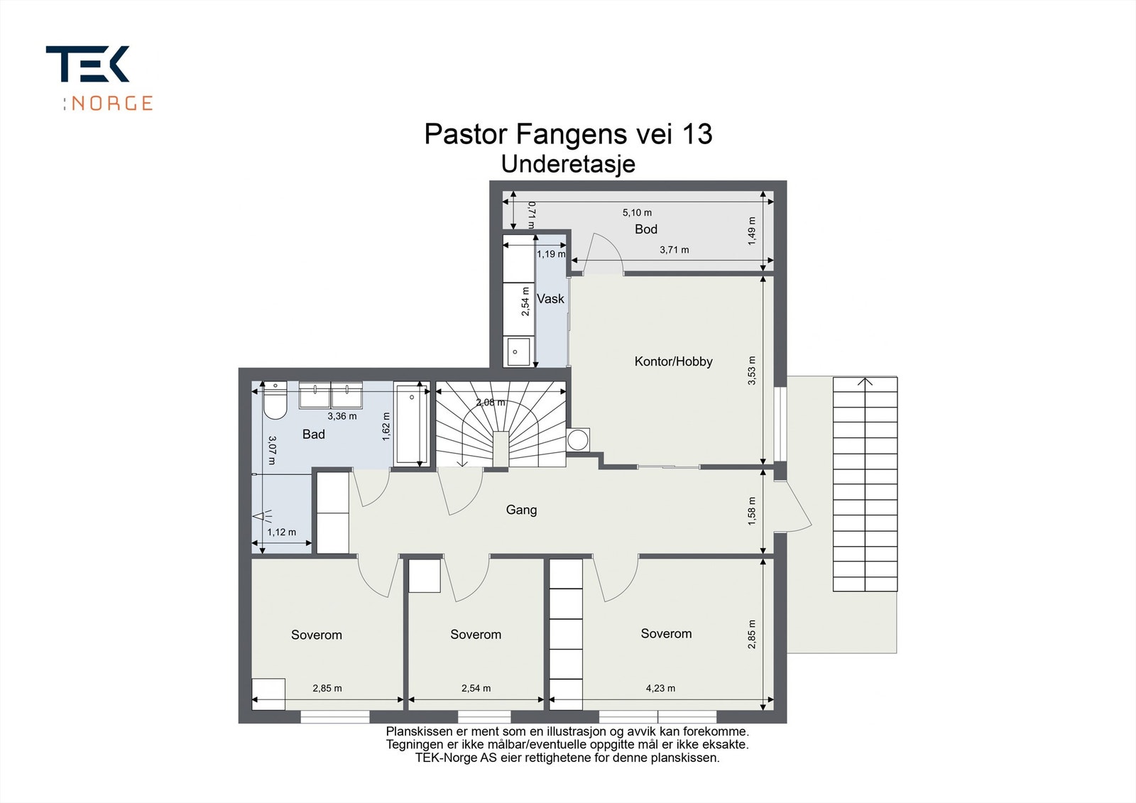 Pastor Fangens vei 13 - Underetasje Galleribilde