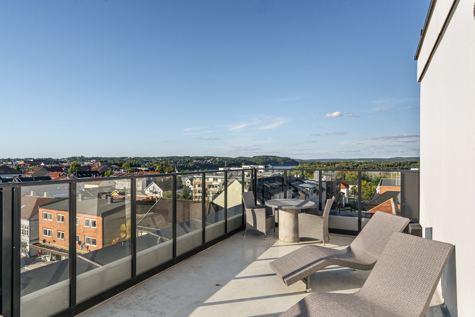 Bilde fra felles takterrasse. Galleribilde