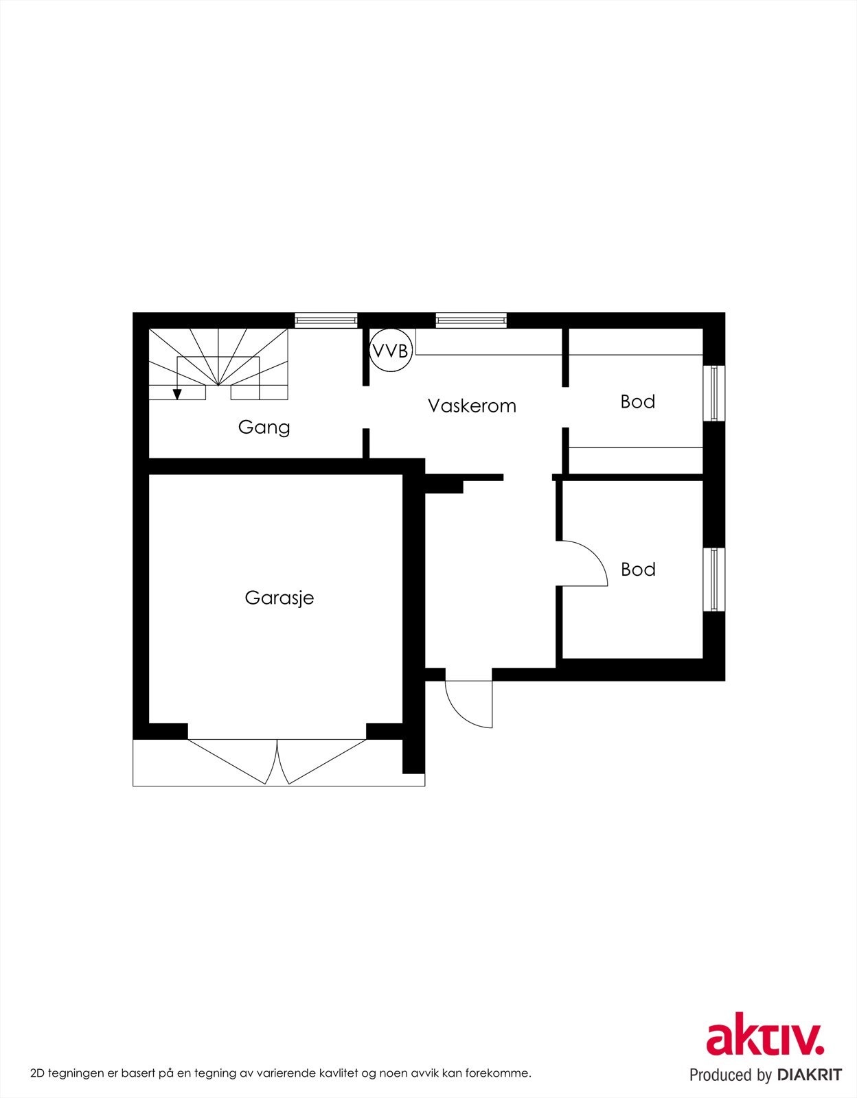 Plantegning kjeller Galleribilde