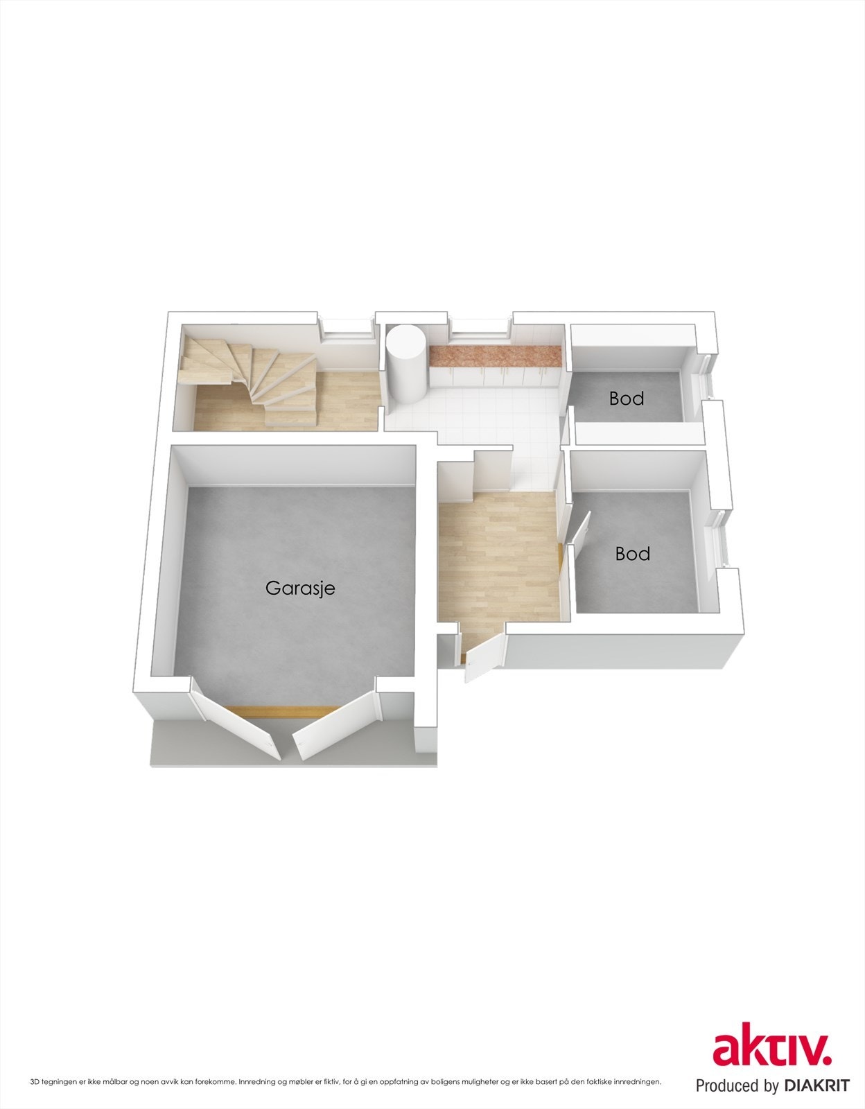 Plantegning kjeller Galleribilde