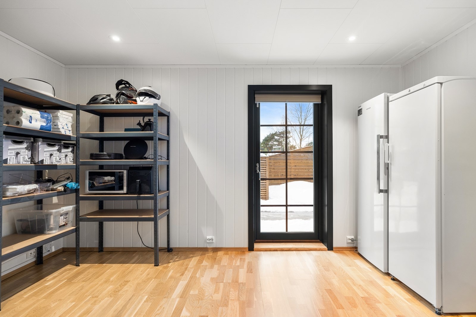 Hovedsoverommet i 1. etasje blir i dag benyttet til et lagringsrom. Galleribilde