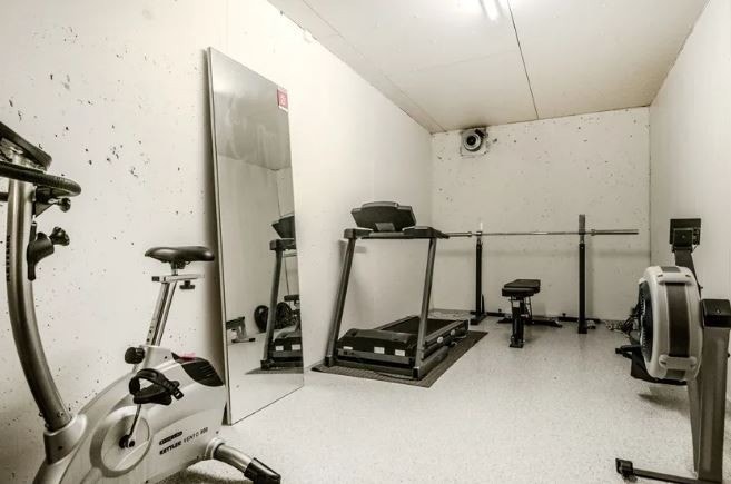 Borettslaget har felles trimrom. Galleribilde