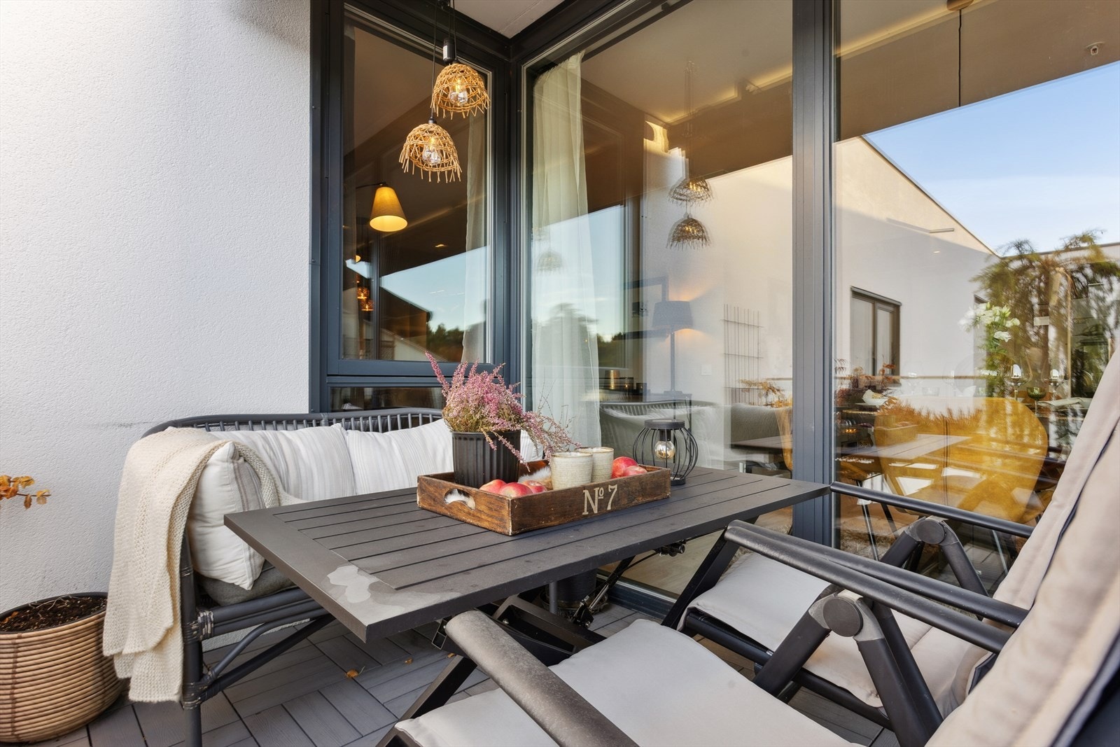 Balkong på ca. 12 m². Galleribilde