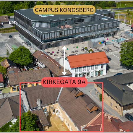Boligen ligger kun et steinkast fra Krona + en kort spasertur til teknologiparken Galleribilde