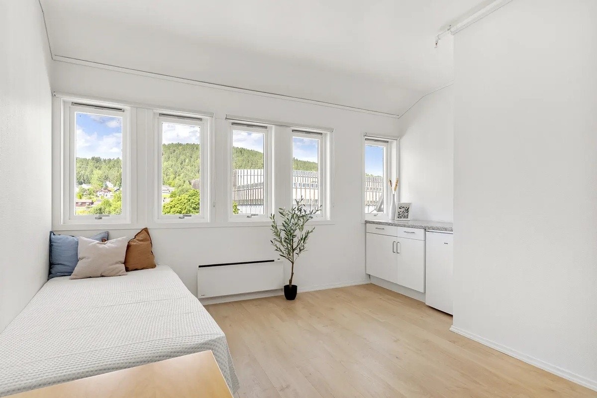 Stort rom på 20 m2 med eget kjøleskap Galleribilde