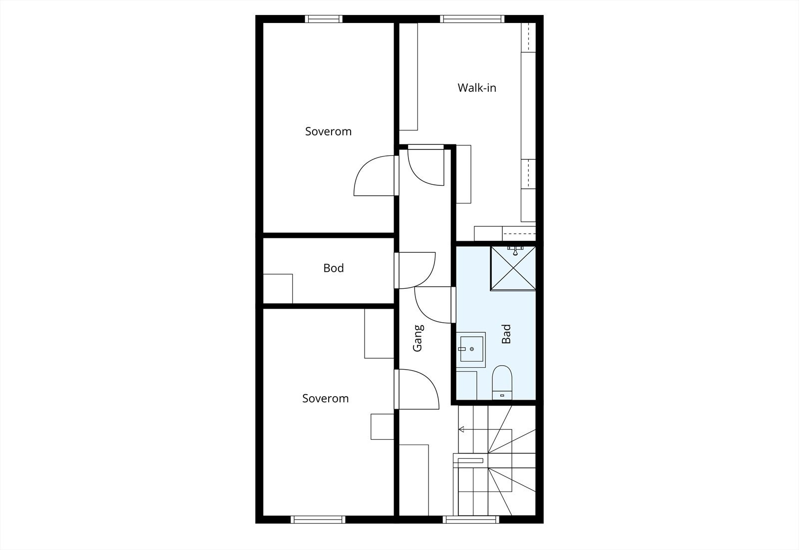 Plantegning 2.etasje Galleribilde
