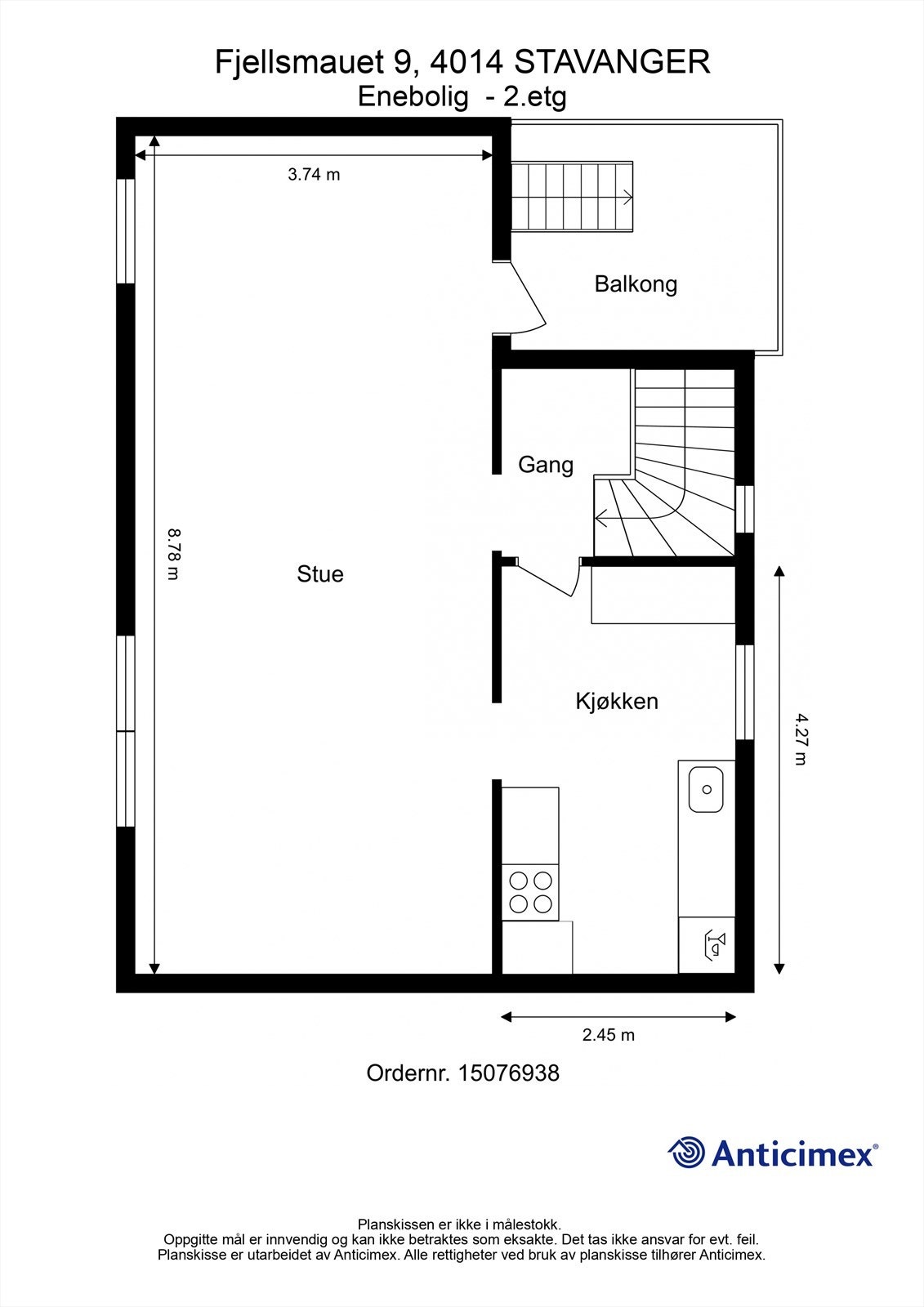 Plantegning 2.etg. Galleribilde