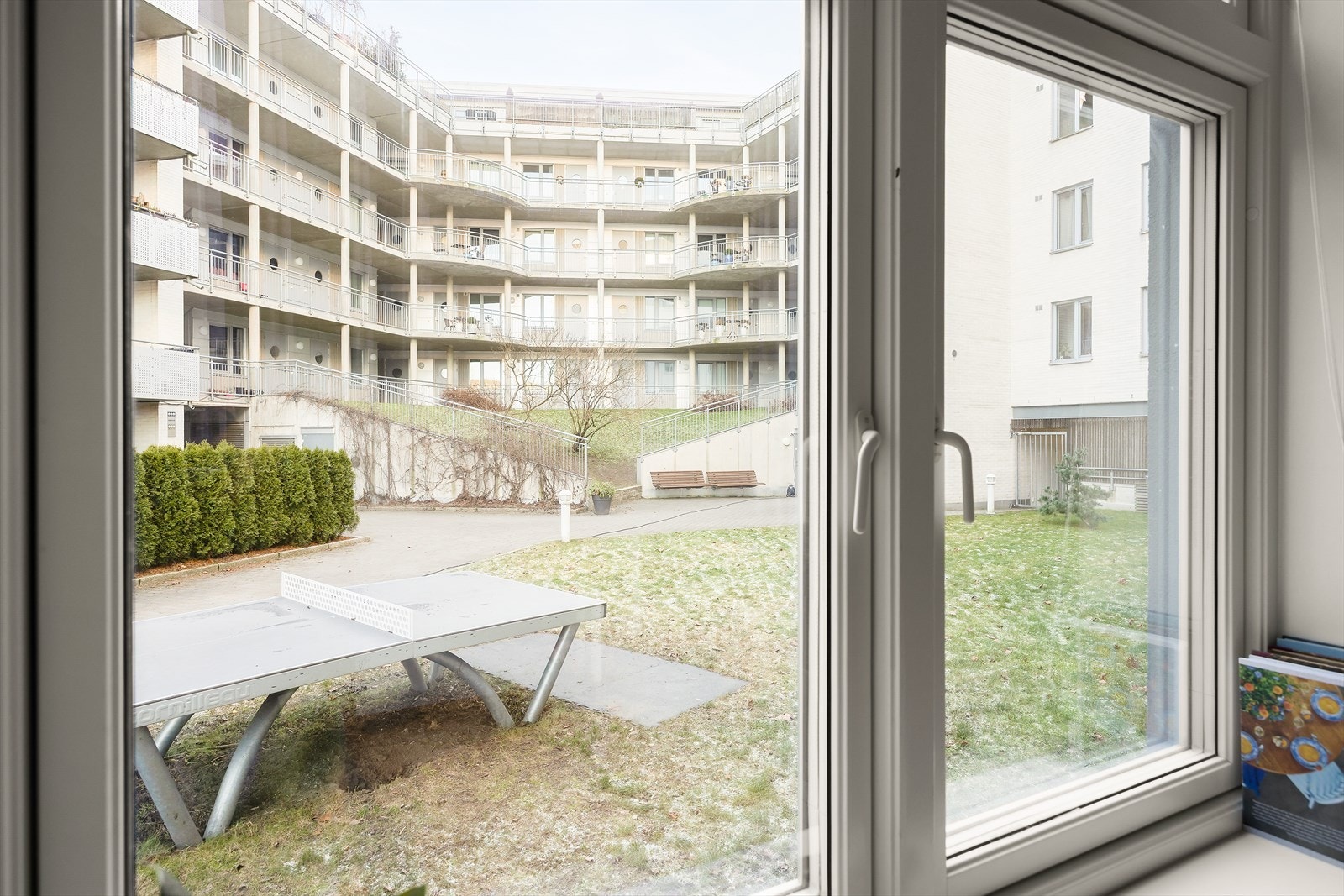 Leiligheten ligger vendt mot bakgården. Galleribilde