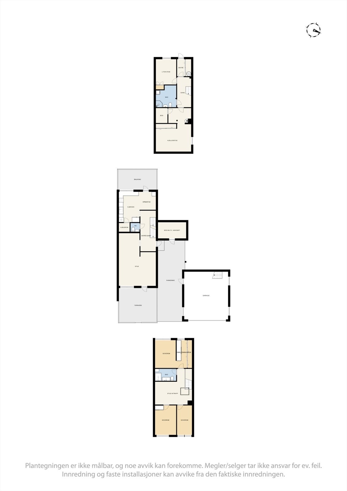 Vi starter først med plantegningen slik at det blir lettere å orientere seg. Galleribilde