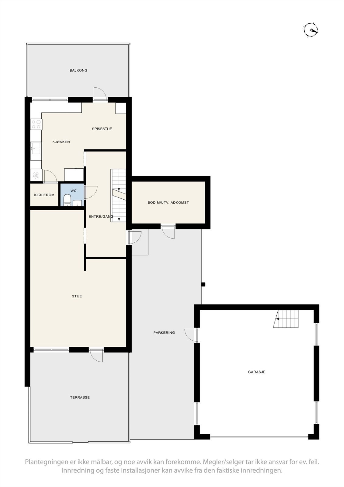 Plantegning - 1. etasje. Galleribilde