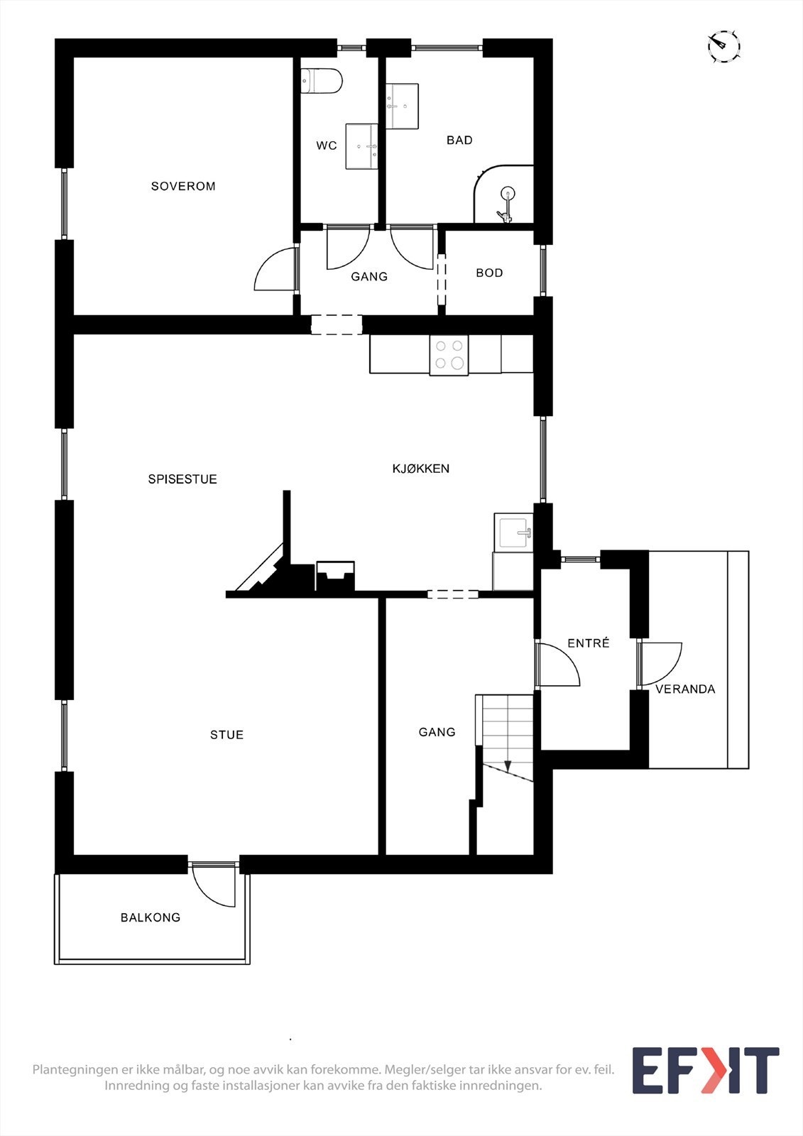 Plantegning 1. etasje. Galleribilde