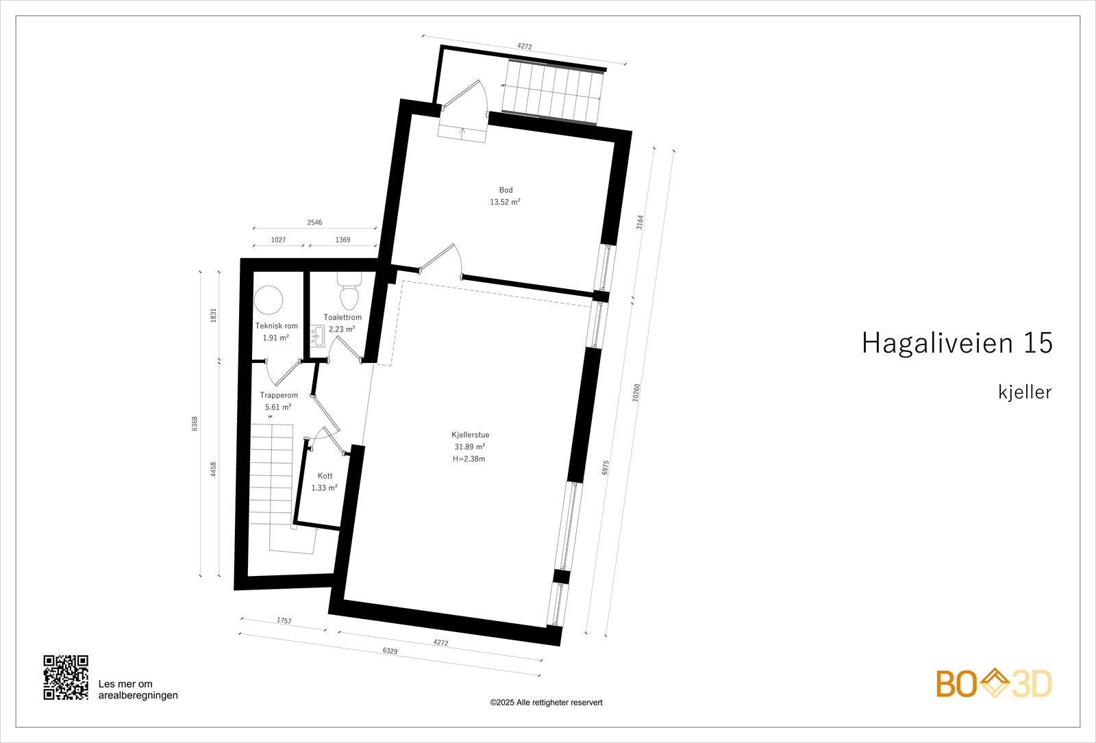 U N D E R E T A S J E / K J E L L E R Galleribilde