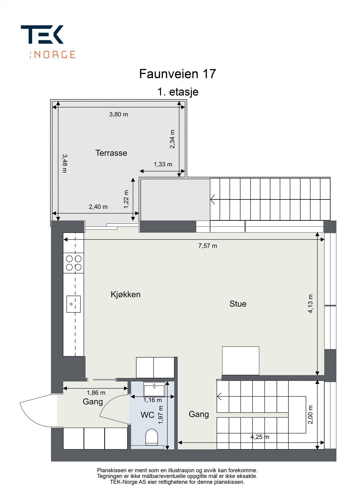 Plantegning 1. etasje. Galleribilde