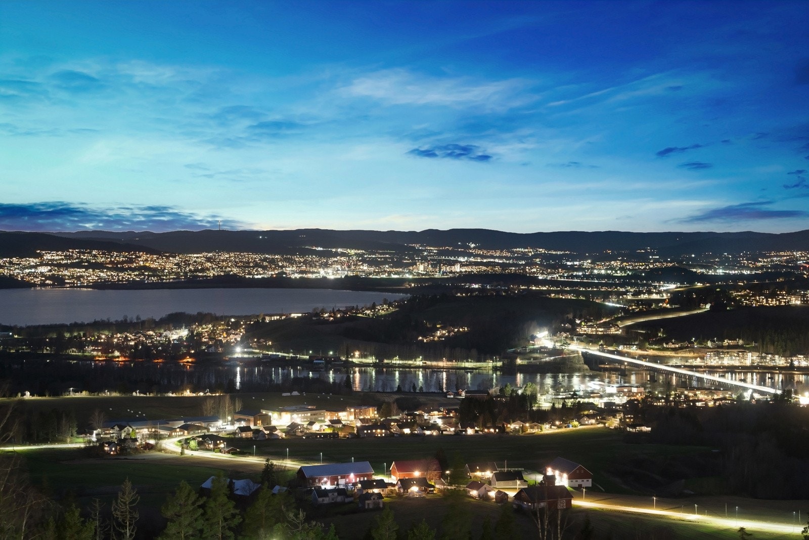 Utsikt kveld Galleribilde