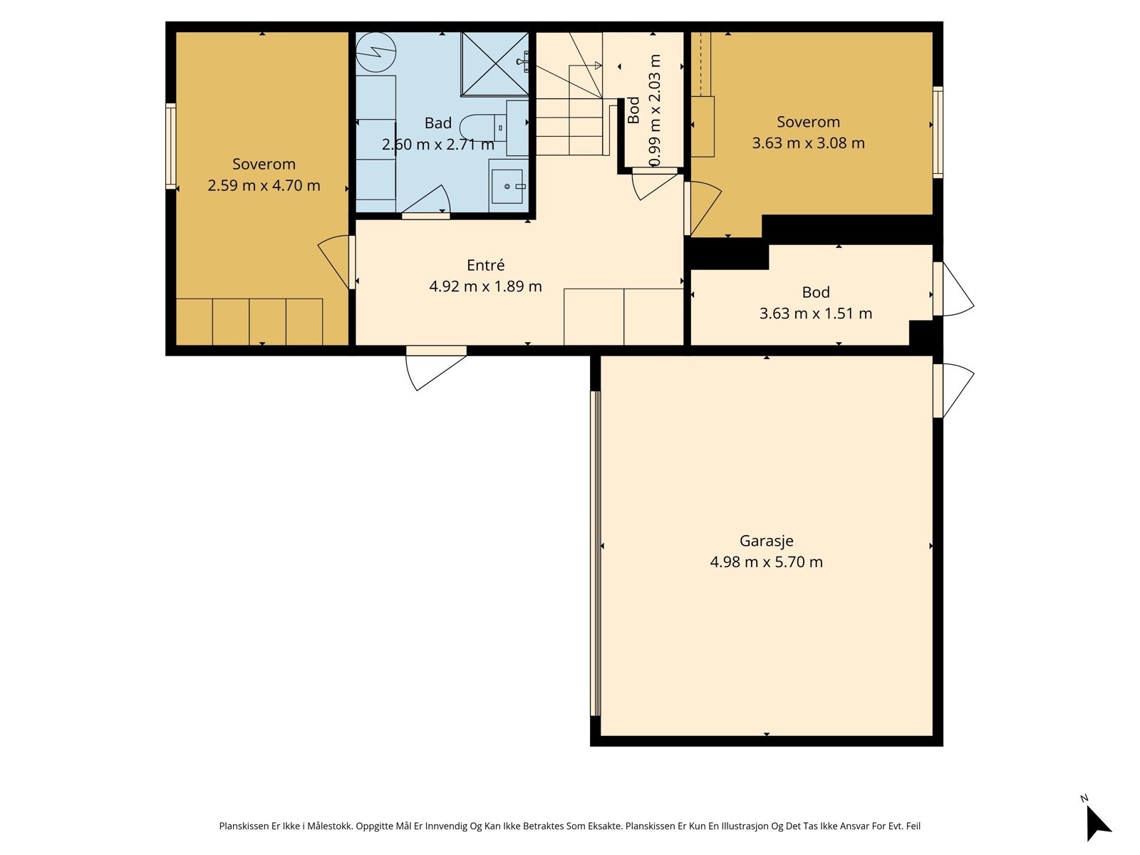 Plantegning: 1. etasje Galleribilde