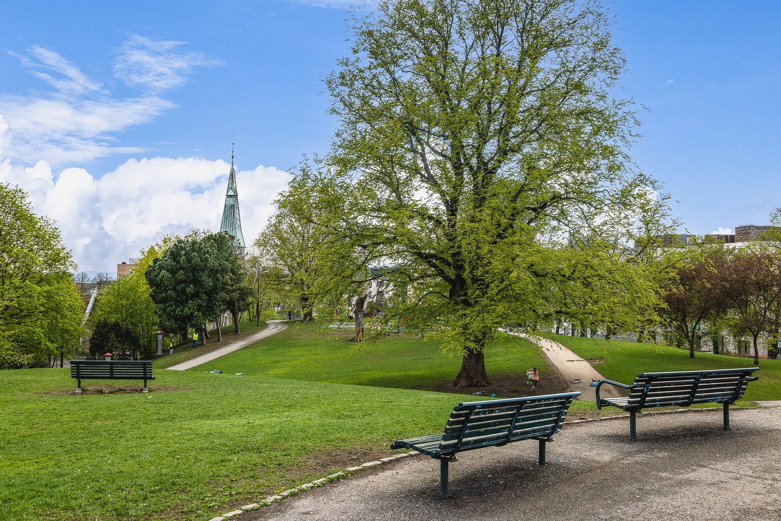 Idylliske Stensparken ligger kun et kvartal unna. Galleribilde