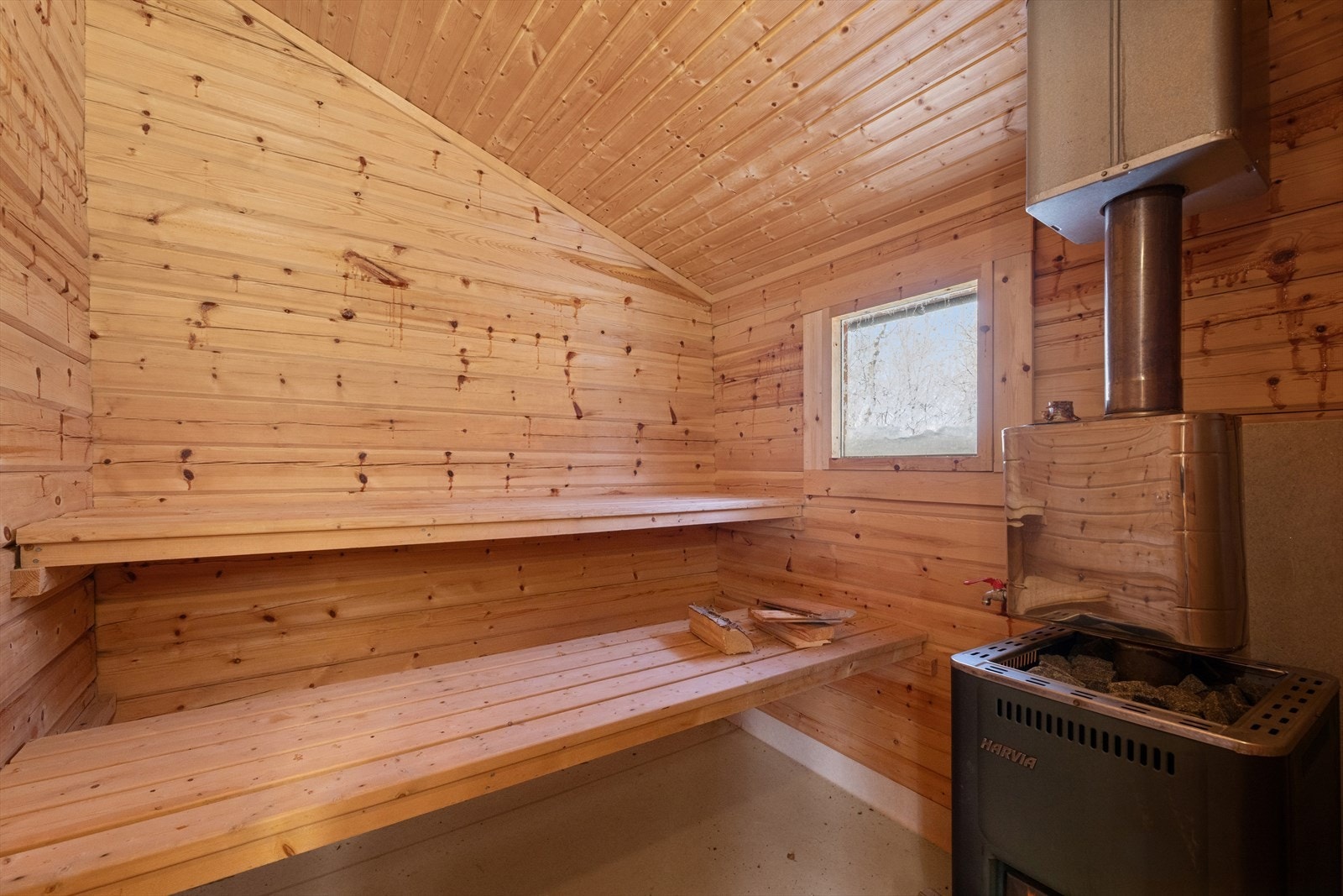 I annekset er det også badstue og tilhørende omkledningsrom. ( Ikke godkjent) Galleribilde