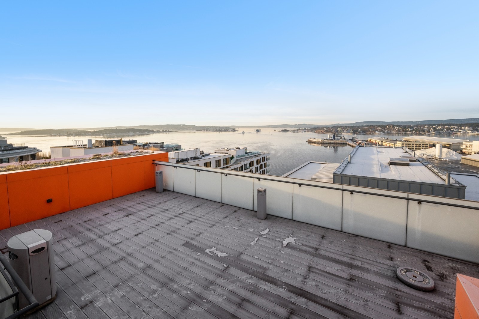 Felles takterrasse med fantastisk utsikt over Oslofjorden Galleribilde
