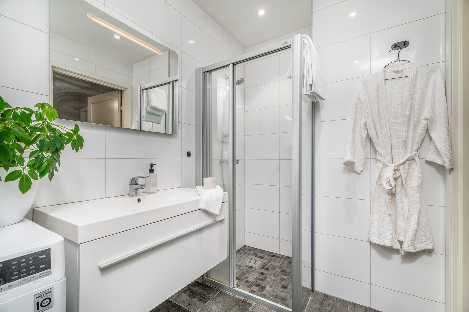 Like ved entrè er det adkomst til badet Galleribilde