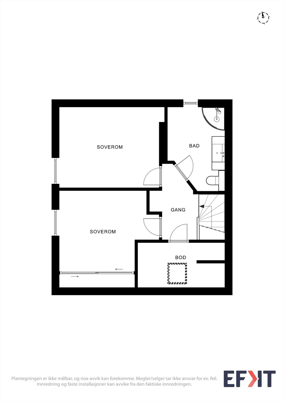 Plantegning 2. etasje Galleribilde