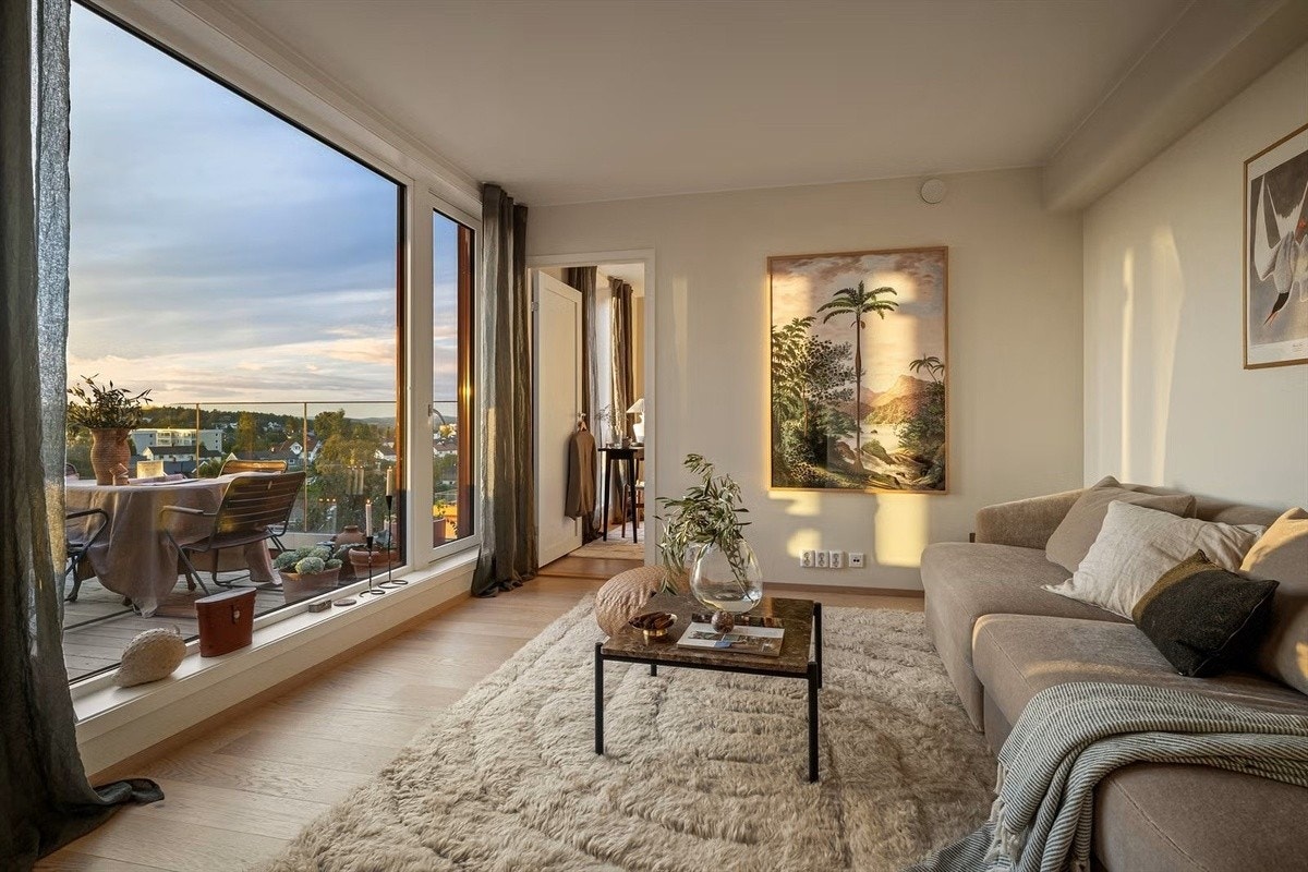 Fin utsikt fra stuen Galleribilde