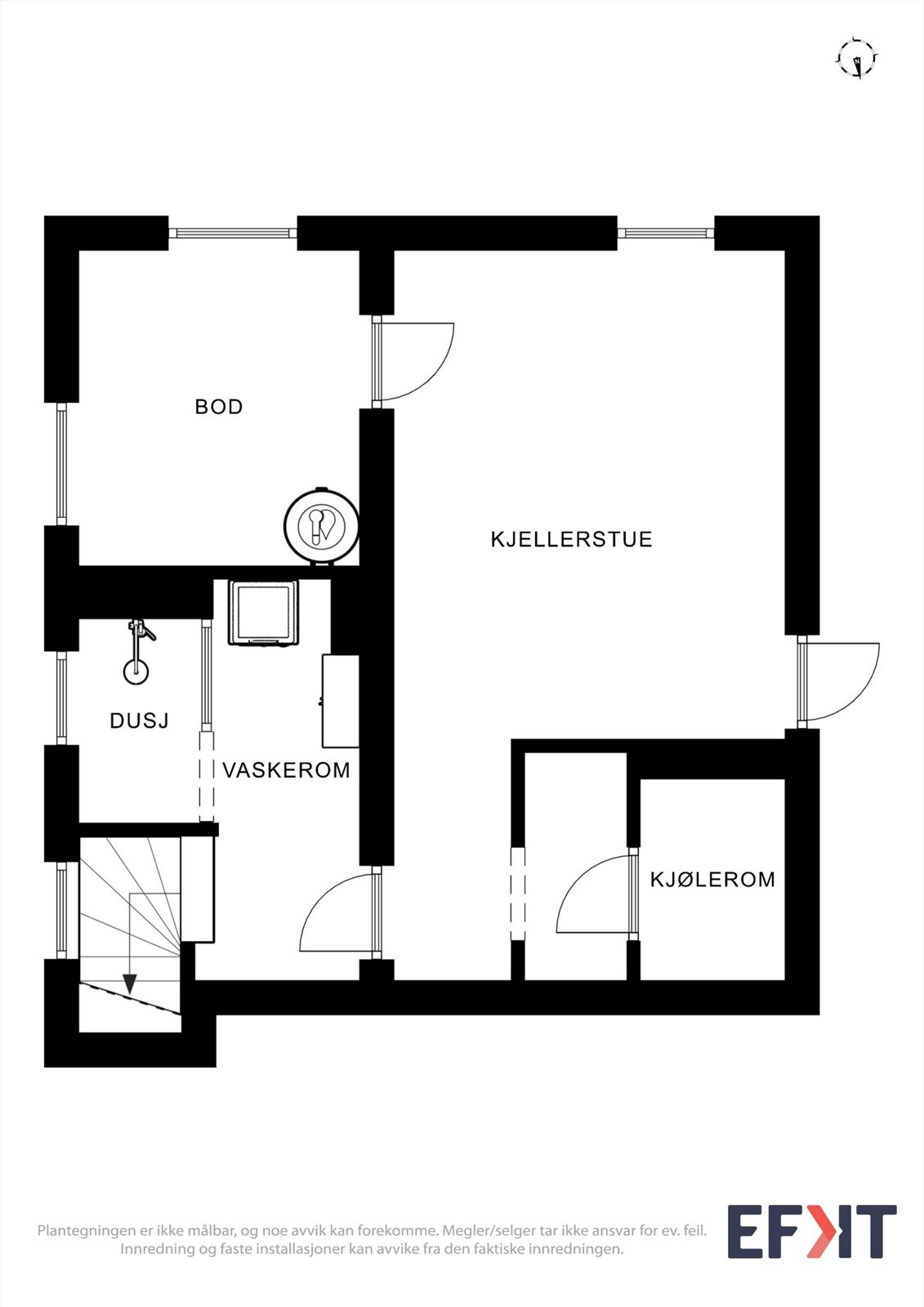 Kjeller uten jordkjeller Galleribilde