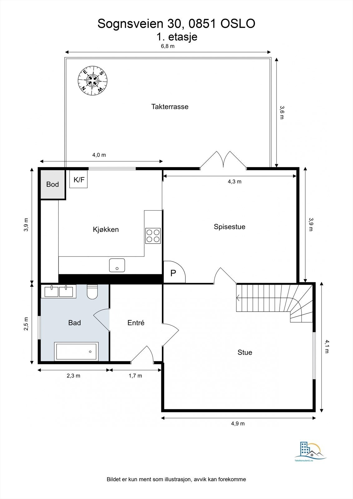 Plantegning hovedetasje. Galleribilde