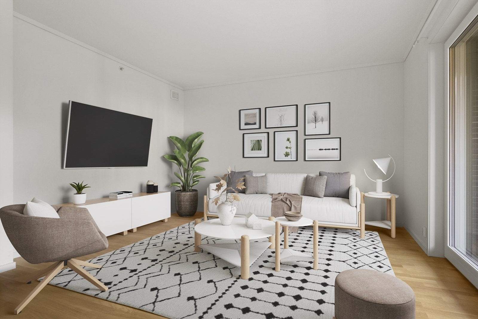 Stue, bildet er stylet digitalt Galleribilde