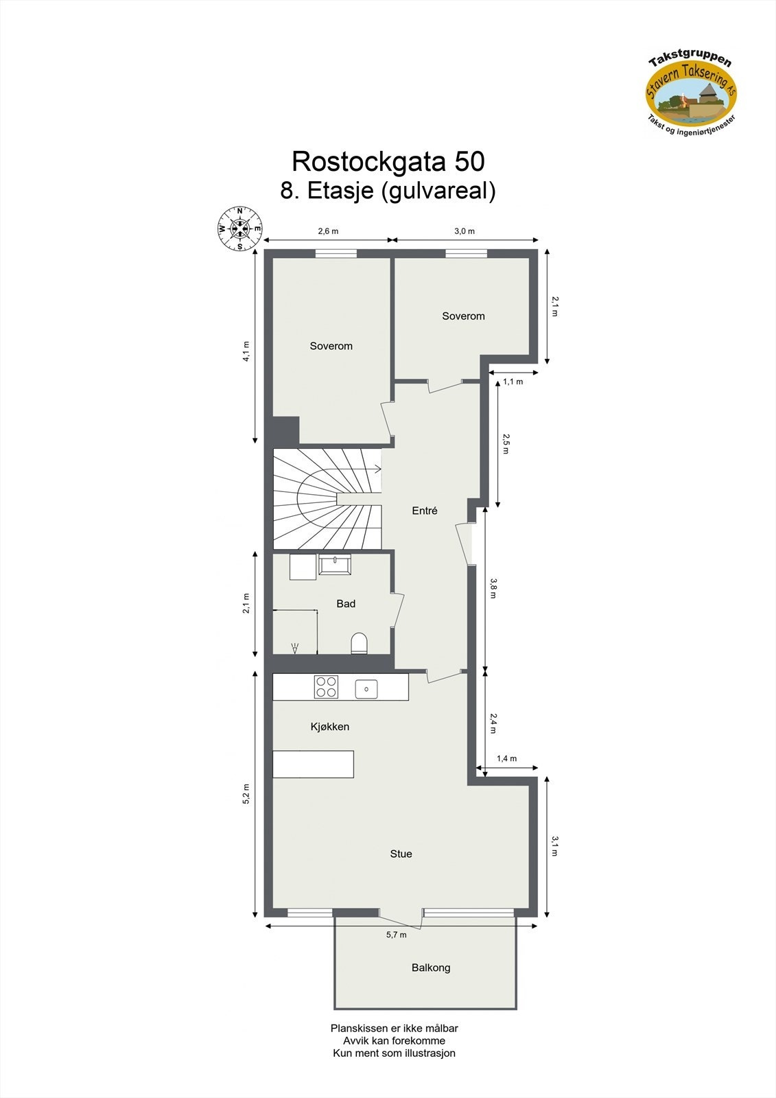 Plantegning 8.etasje. Galleribilde