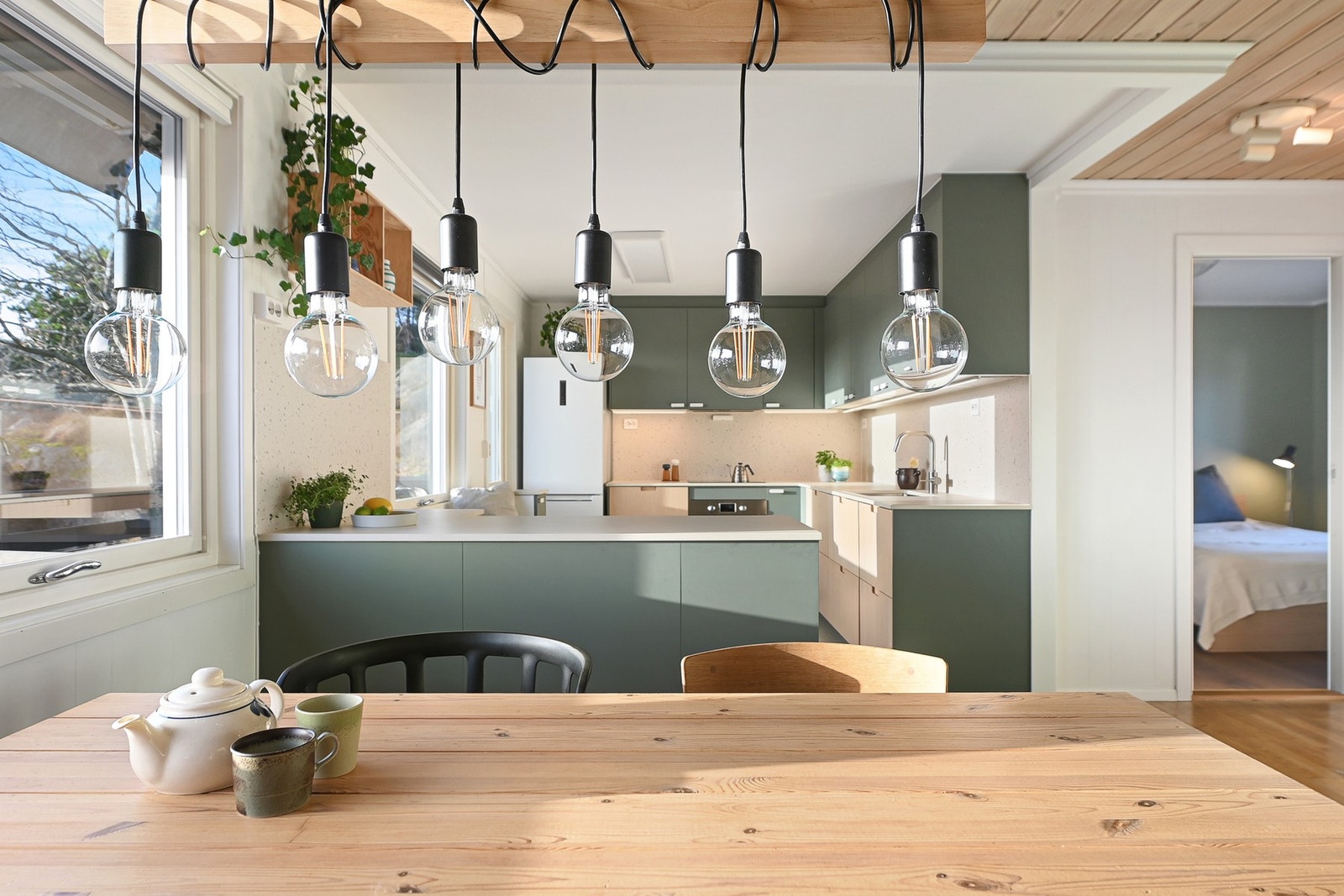 Lekkert, moderne kjøkken Galleribilde