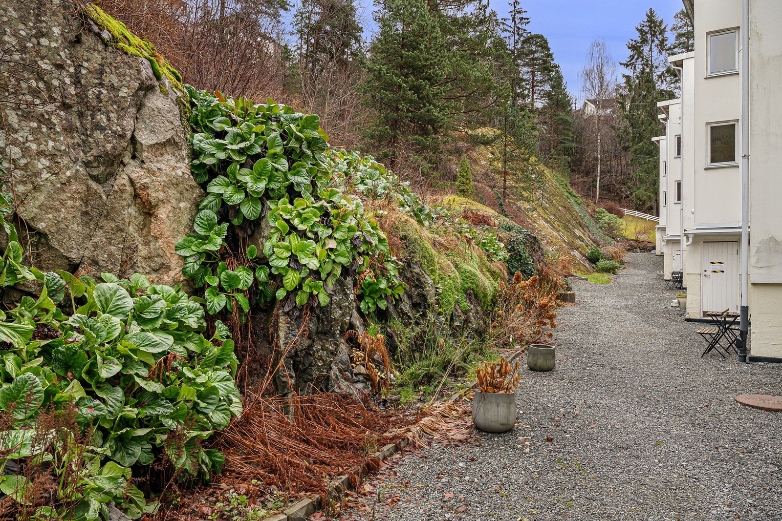 Pene og velstelte uteområder omkranser boligen, med kort avstand til flotte turområder. Galleribilde