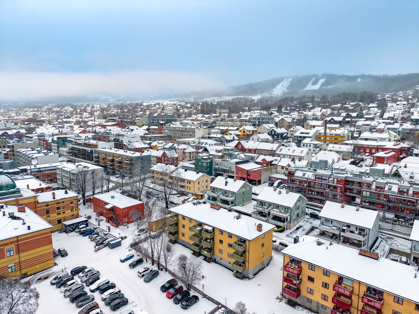 Her bor du midt i byen Galleribilde