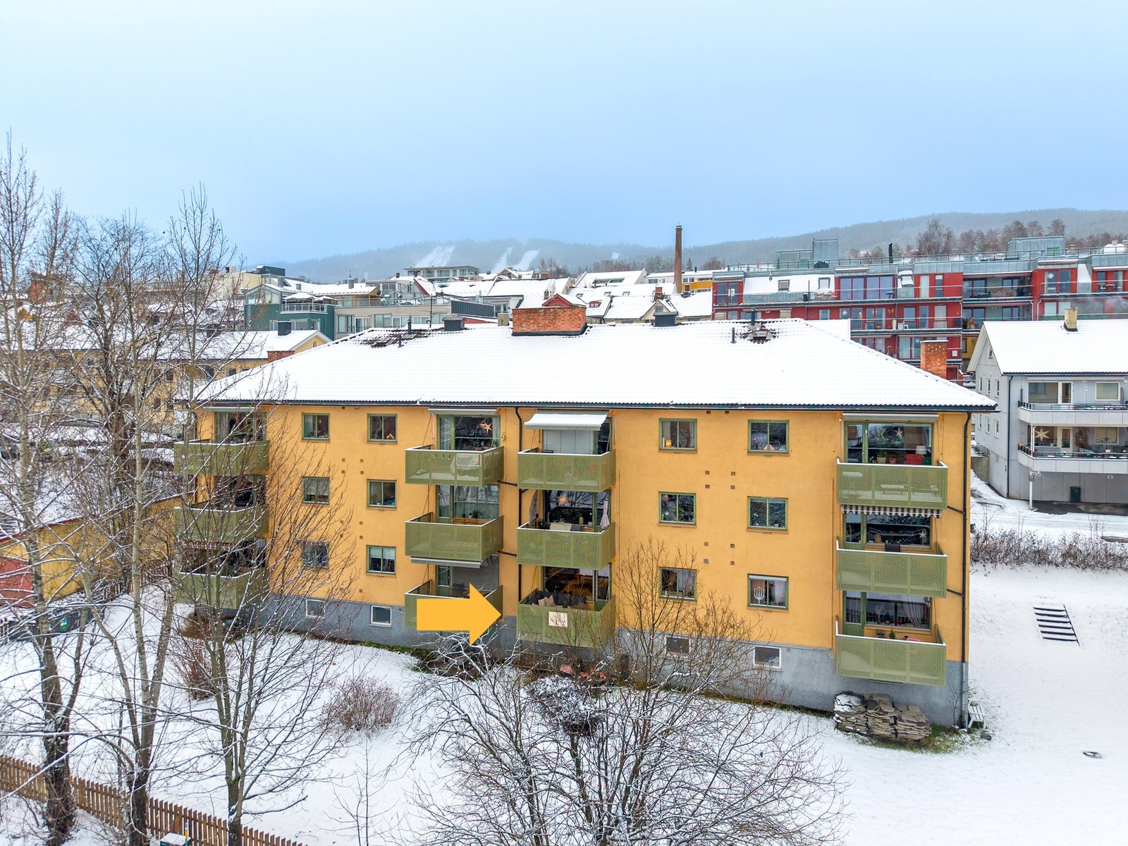 Her bor du midt i smørøyet av Lillehammer sentrum Galleribilde
