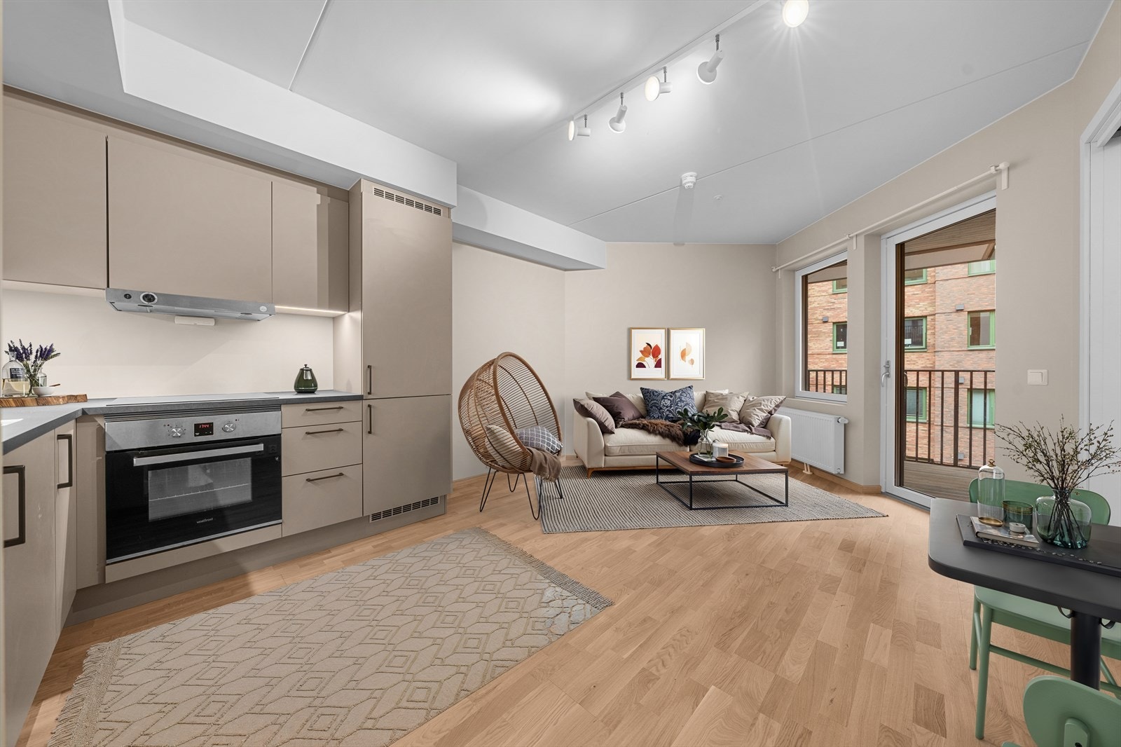 Digital møblering av stue Galleribilde