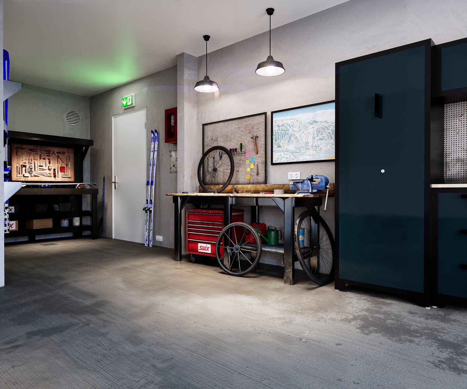 Det etableres nå en felles smørebodverksted med utstyr i underetasje. Bildet er en illustrasjon og avvik vil forekomme Galleribilde