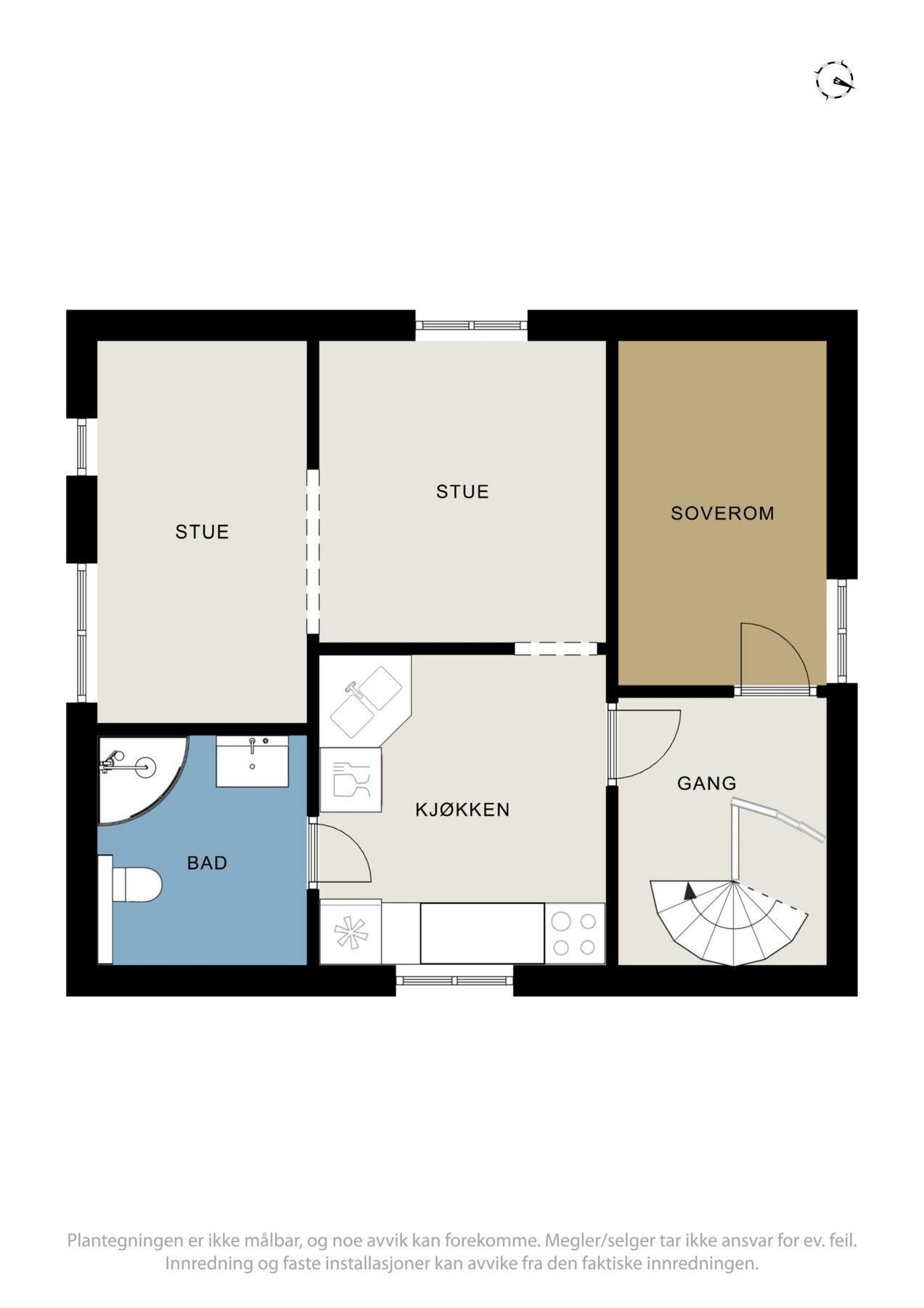 Plantegning loftetasje. Galleribilde