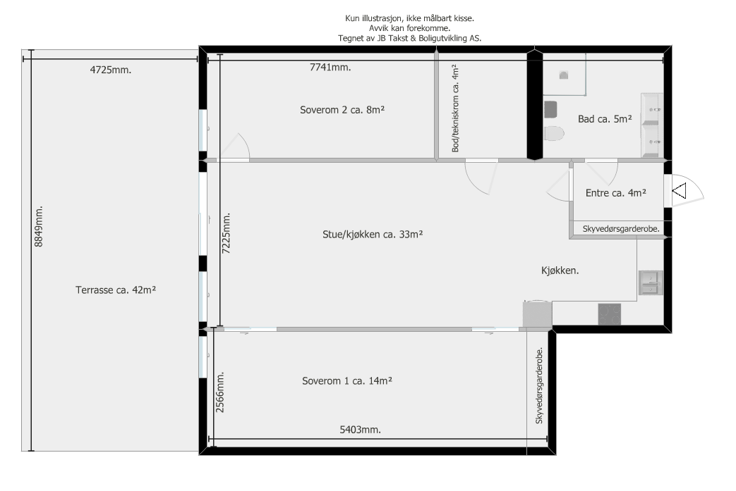 Plantegning Galleribilde