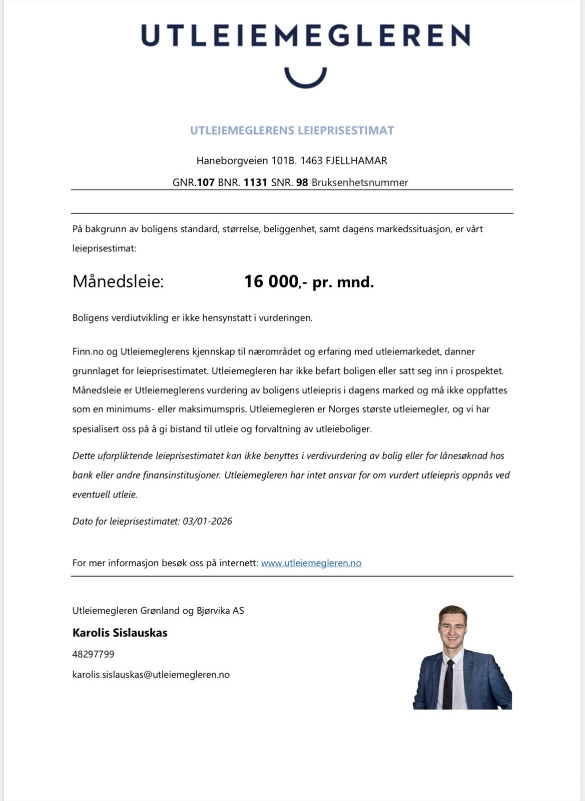 Utleie? Galleribilde