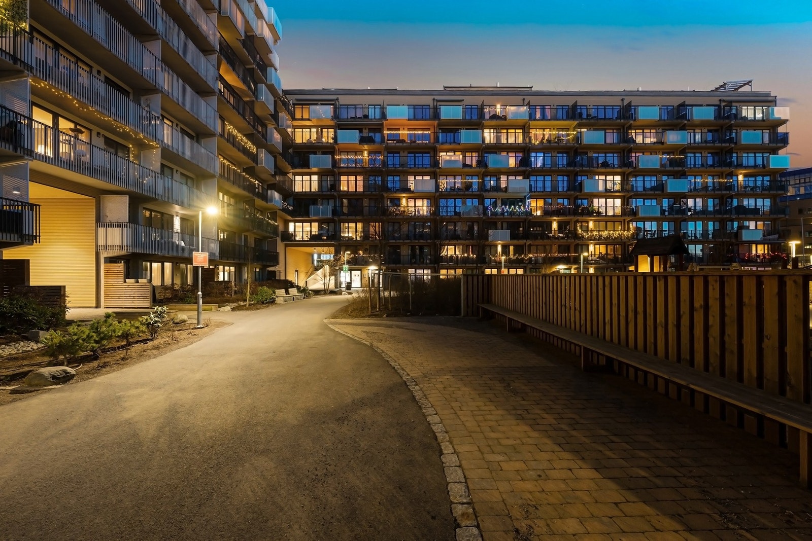 I det indre gårdsrommet ligger det også barnehage Galleribilde