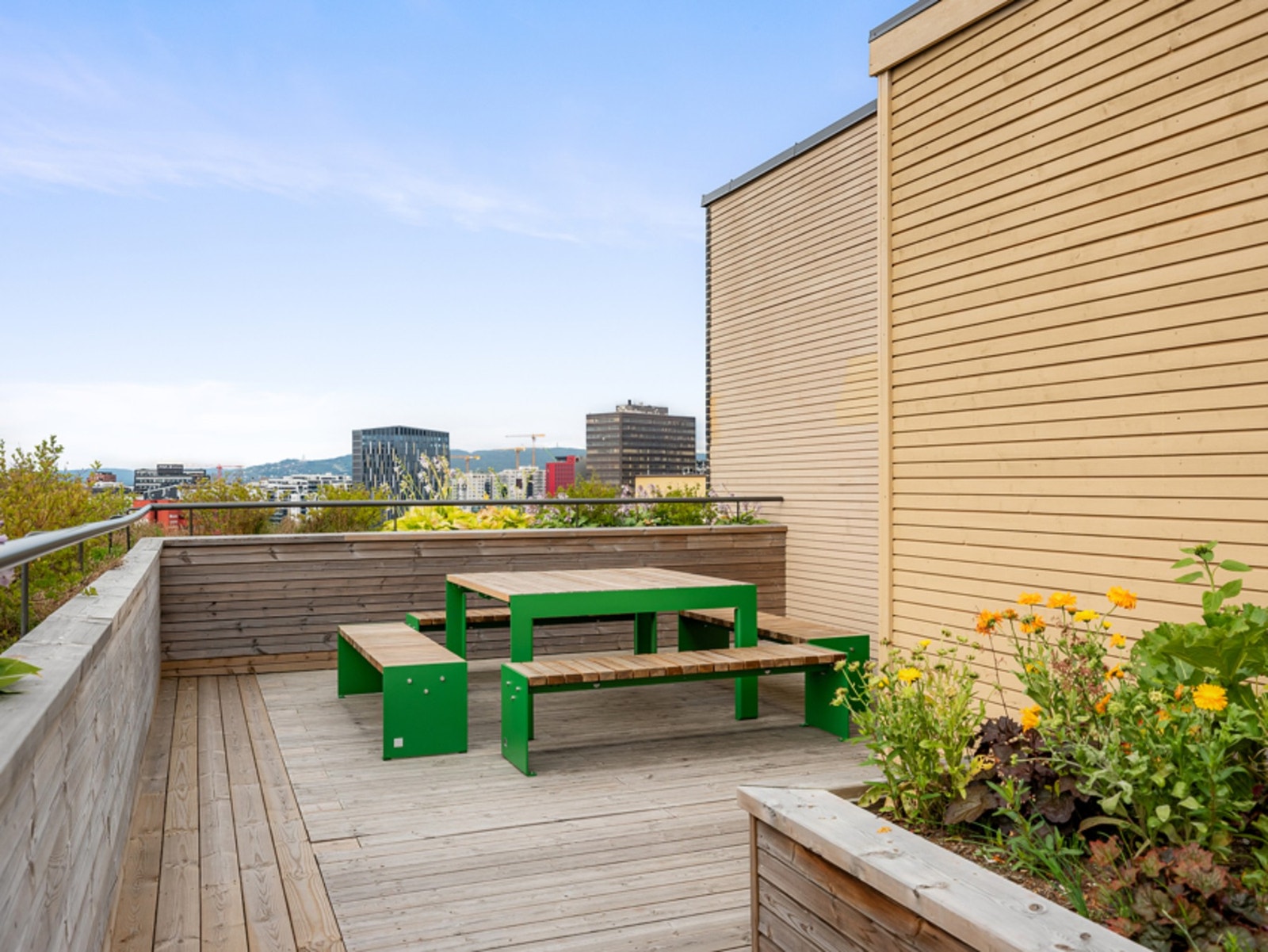 Flott utsikt og fantastiske solforhold Galleribilde